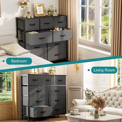 OLIXIS 9-Drawer Fabric Storage Dresser Chest Organizer Unit, Space-saving - Image 9