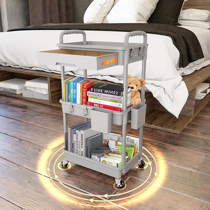 3 Tier Rolling Utility Cart - Image 3