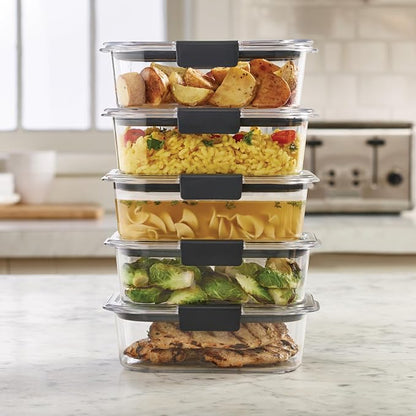 Rubbermaid Brilliance Food Storage Containers BPA Free Airtight Lids Ideal - Image 7