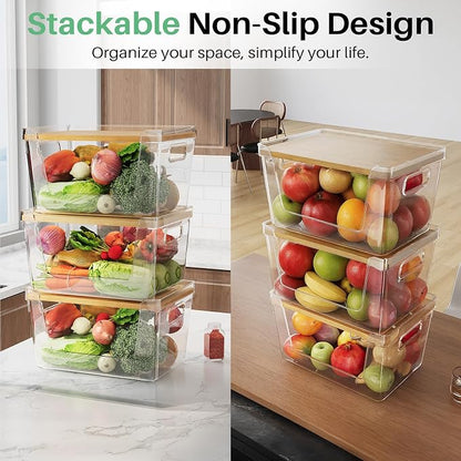 3 Set Pantry Organizer and Stackable Storage Kitchen, Sturdy and Durable - Image 6