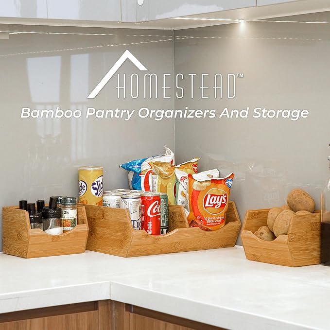 HOMESTEAD Bamboo Pantry Storage Bins - Image 7