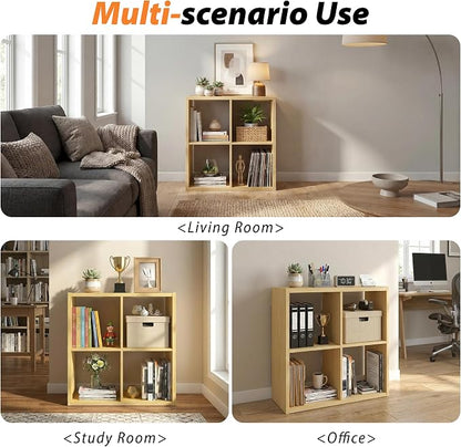 WannabeMyself【2026 Wooden Thick Frame】 4 Cube Storage Organizer - Image 5