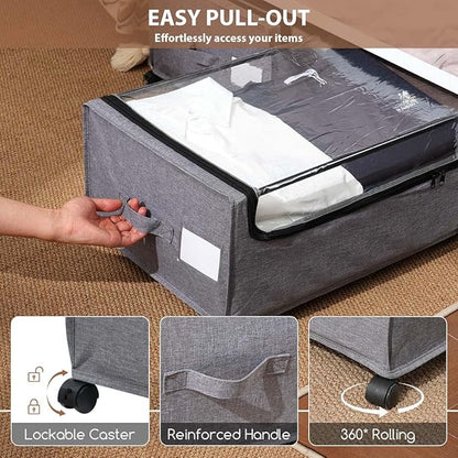 FOUCSSOMEI Under Bed Storage - Image 5