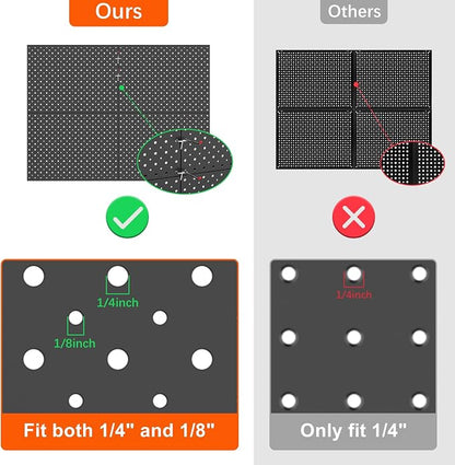 TORACK 4 PCS 12"x16" Metal Pegboard Panels - Image 7