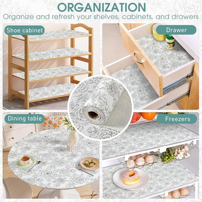 Drawer and Shelf Liner, Non-Slip Kitchen Cabinet Liners Non-Adhesive Thick - Image 7