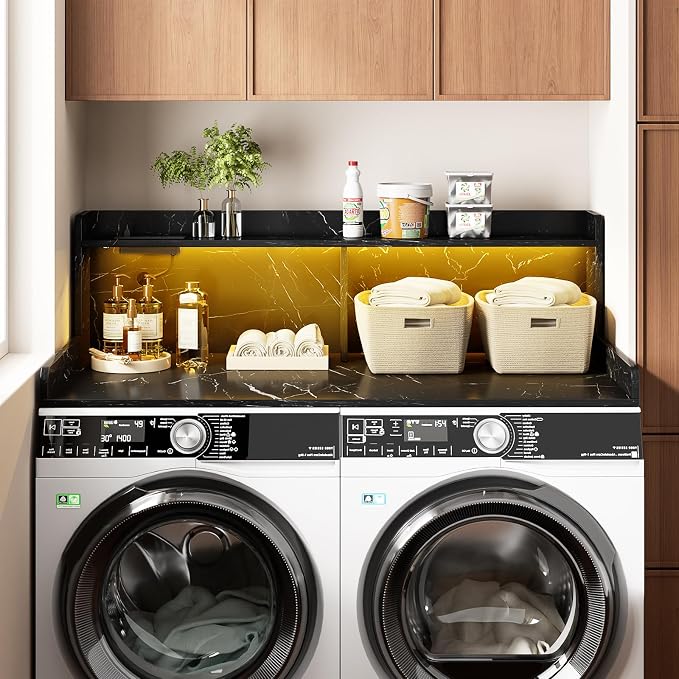 Aheaplus Washer and Dryer Countertop, 2-Tier Laundry Countertop Cover - Image 6