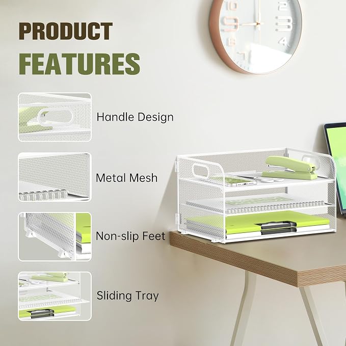 DALTACK 3 Tier Paper Organizer - Image 4