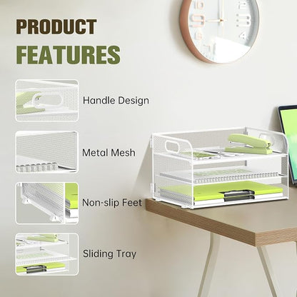 DALTACK 3 Tier Paper Organizer - Image 4