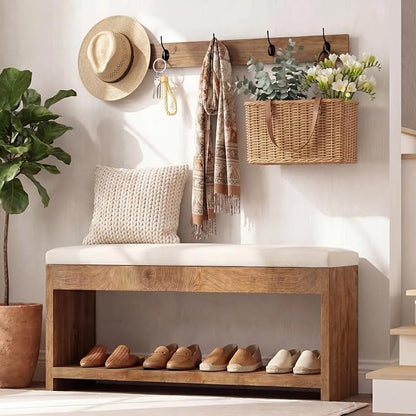 Tribesigns 2-Tier Entryway Bench by Tribesigns