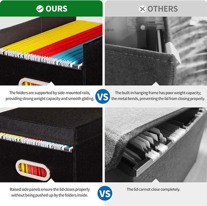 4 Pack Hanging File Folders Organizer - Image 3