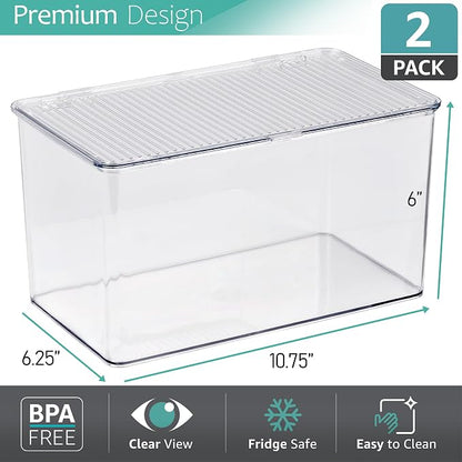 Sorbus Durable Plastic Storage Bins - Image 4