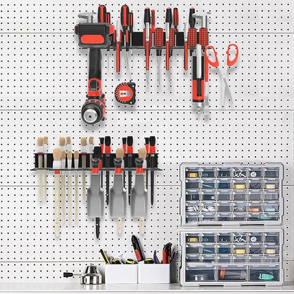 2Pcs Metal Screwdriver Organizer, Wall Mount Plier Organizer Hammer Holder - Image 5