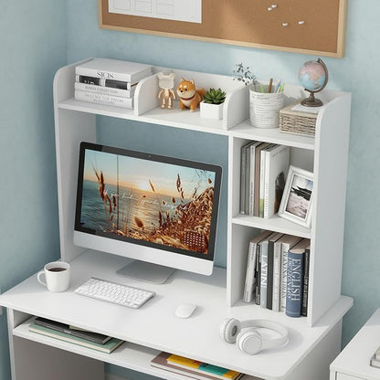 Tangkula Desktop Bookshelf, Countertop Storage Hutch - Image 4