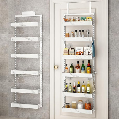 bukfen Over the Door Pantry Organizer, 6-Tier Adjustable Basket Kitchen Pantry by bukfen