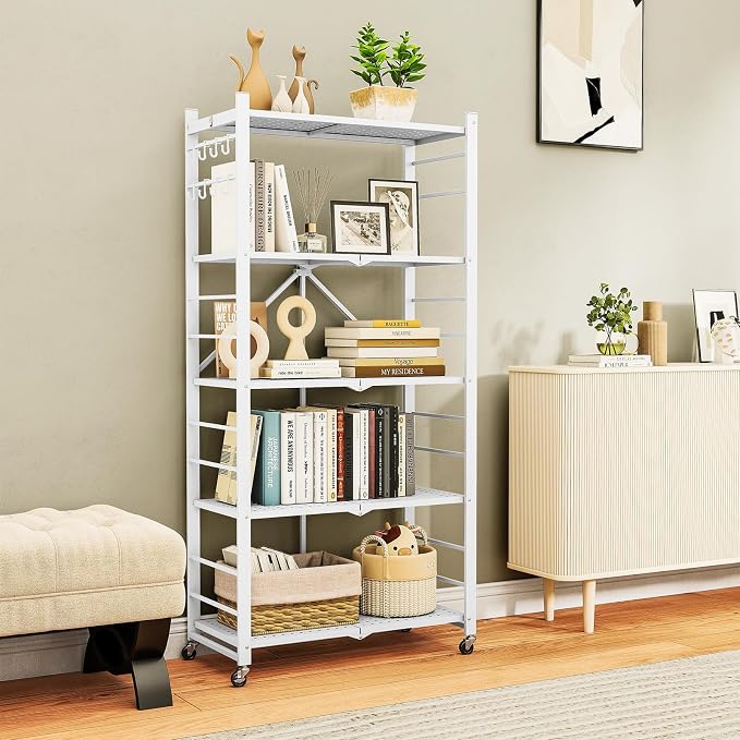 Fenbeli Foldable Shelves with Wheels - Image 2