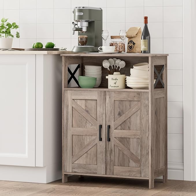 Homhedy Farmhouse Bathroom Storage Cabinet - Image 7