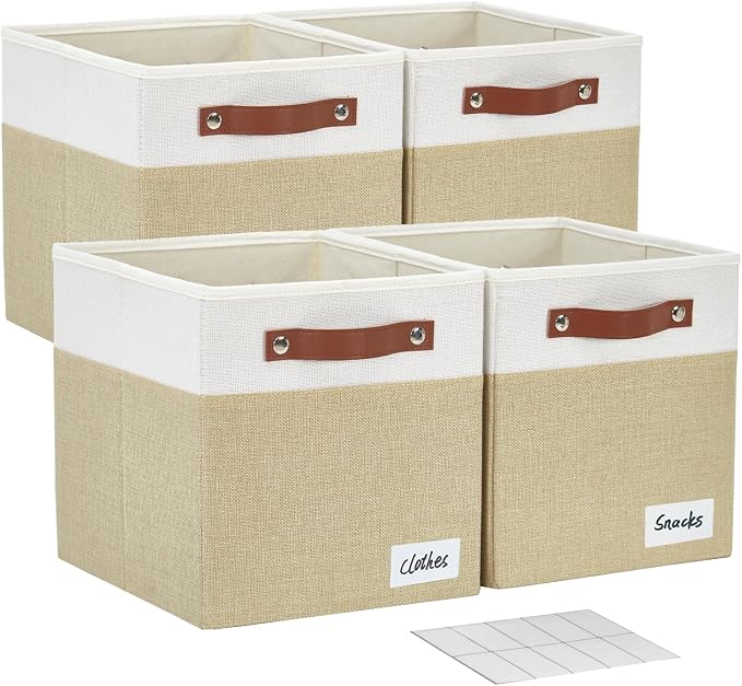 Collapsible Fabric Storage Cube Bins by Bagnizer
