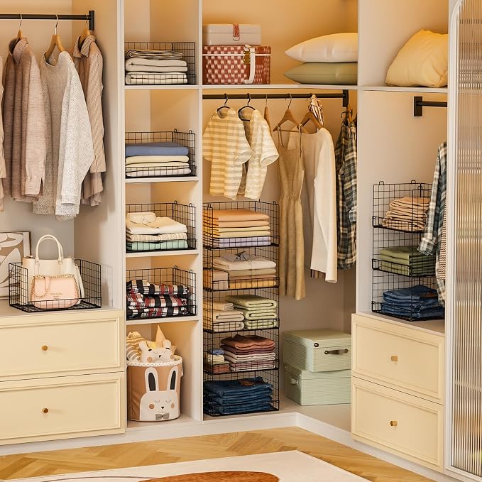 Yociyoga 5-Tier Stackable Closet Organizers and Storage Shelves, Closet Shelf - Image 9