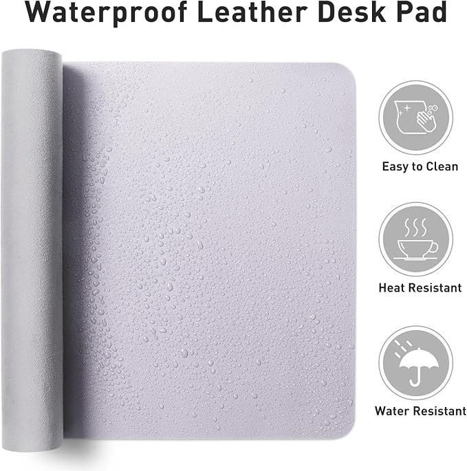 Aothia Large PU Leather Desk Pad Protector – Non-Slip Mouse Pad & Writing Mat - Image 7