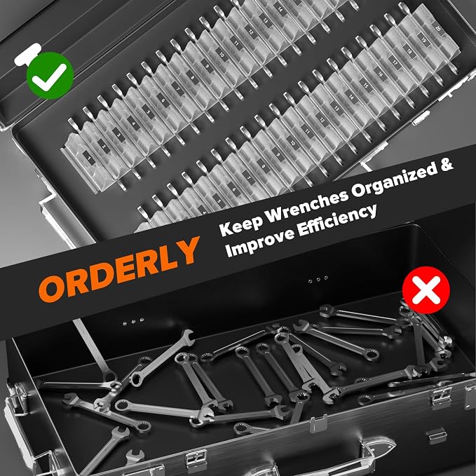 40PCS Modular Wrench Organizer Wrench Holder - Image 5