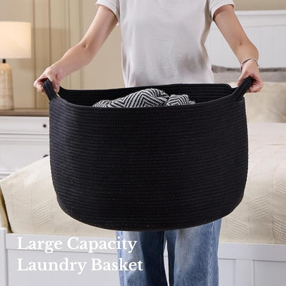 Luxury Little Extra Large Nursery Storage Basket, Blanket Basket - Image 2