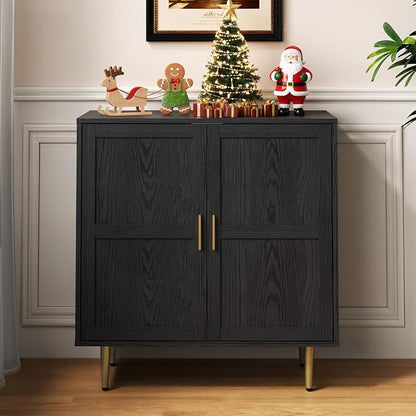 RoyalCraft 2-Door Storage Cabinet, Modern Wood Credenza by Bringyoubetterlife