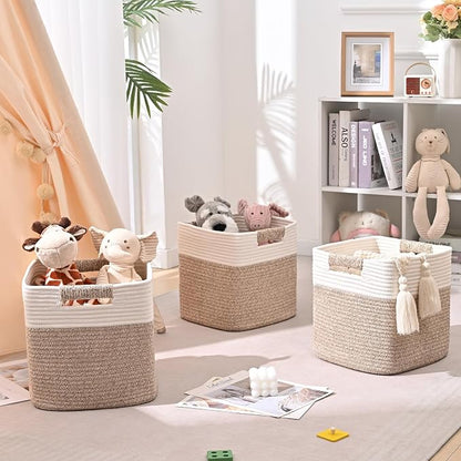 12 Inch Storage Cubes, 3 Pack Cube Storage Bins - Image 3