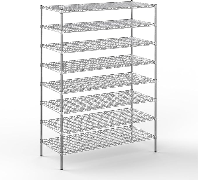 24" Deep x 54" Wide x 74" Height Wire Shelving Kit | 8-Tier | NSF Commercial by Regal+Altair