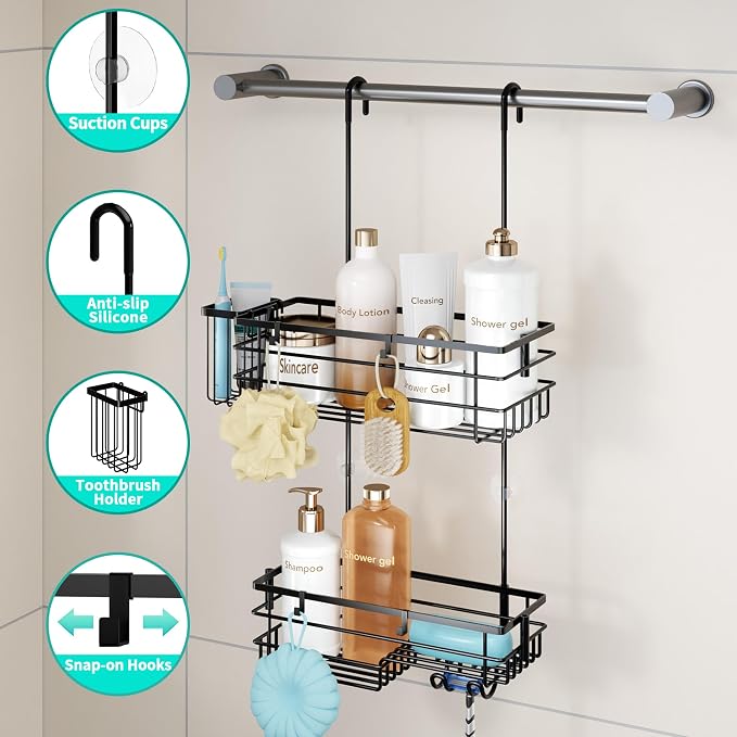 HapiRm Hanging Shower Caddy Organizer - Image 2