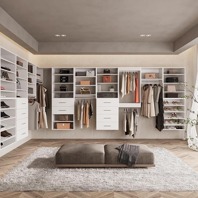 ROOMTEC Modular Closet System, Wall-Mounted Wooden Tower - Image 6