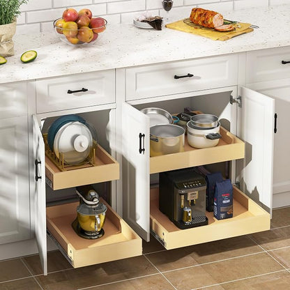 WelFurGeer 2-Tier Pull Out Cabinet Organizer - Image 2