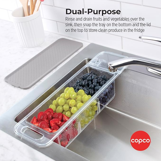 Copco Over the Sink Colander Fridge Storage Bin - Image 4