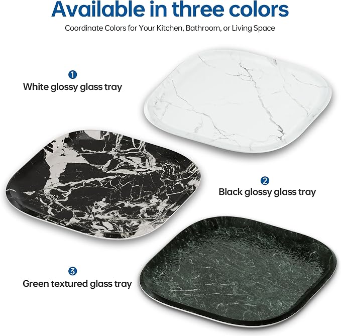 Vanity Decorative Tray, Bathroom Tray Countertop Organizer - Image 7