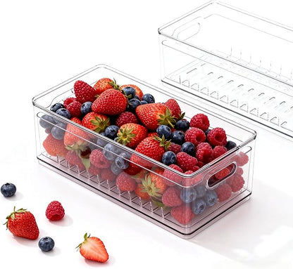 1 Pack Long Fridge Fruit Storage Box by TAYUOO
