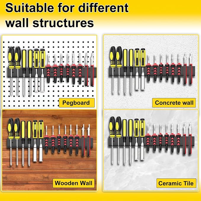 Screw Driver Holder Wall Mount, Screwdriver Organizer, Metal Plier Organizer - Image 8