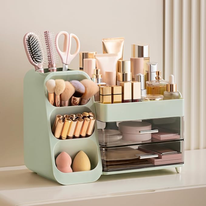 HBlife Makeup Organizer with Brush Holder - Image 2