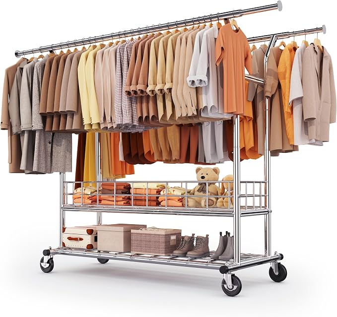HOKEEPER Heavy Duty Clothes Rack Load 625 LBS, Clothing Rack by HOKEEPER