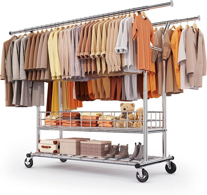 HOKEEPER Heavy Duty Clothes Rack Load 625 LBS, Clothing Rack by HOKEEPER