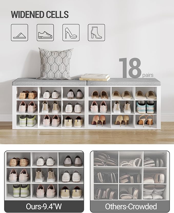 Hzuaneri Shoe Storage Bench - Image 4