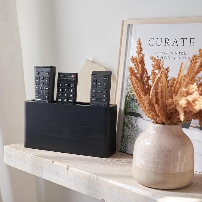 KIBAGA Premium Wooden Remote Control Holder by KIBAGA