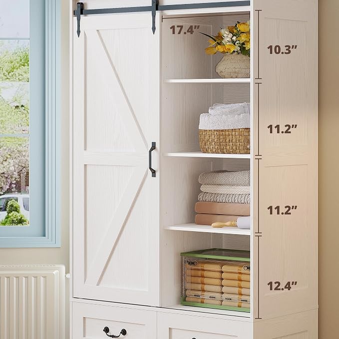 IRONCK Armoire Wardrobe Closet - Image 4
