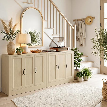 118" W Modern Buffet Cabinet, Modular Sideboard Cabinet - Image 10