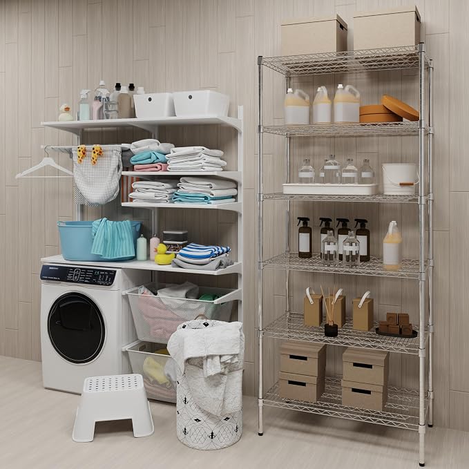 21" Deep x 36" Wide x 74" Height Wire Shelving Kit | 6-Tier | NSF Commercial - Image 2