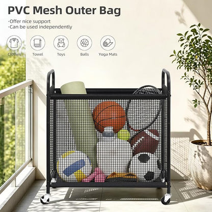 STORAGE MANIAC Rolling Laundry Hamper - Image 7