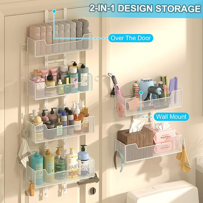 Hongtamoya Over The Door Organizer, Metal Hanging Door Organizer - Image 5