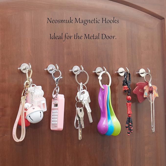 Neosmuk Magnetic Hooks, Heavy Duty 40lb+ Strong Magnet Hook - Image 5