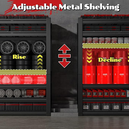 59.8" W Metal Shelving 6 Tier Garage Shelving 3750LBS Storage Shelves - Image 6