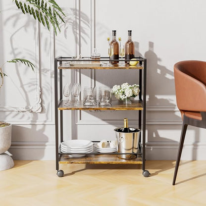 HITNET Bar Cart for The Home, Home Bar Serving Cart - Image 6