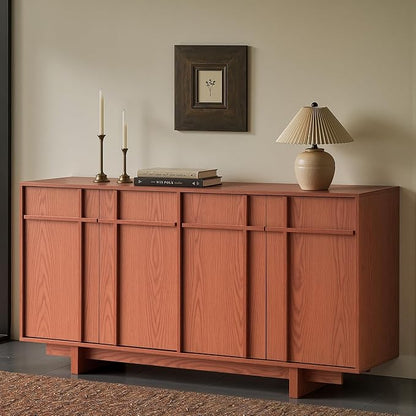 Sideboard Buffet Cabinet with Storage, Mid Century Modern Accent Cabinet with by VITALIKUS