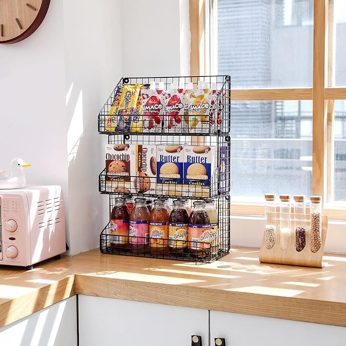 X-cosrack 3 Tier Large Stackable Snack Organizer - Image 6